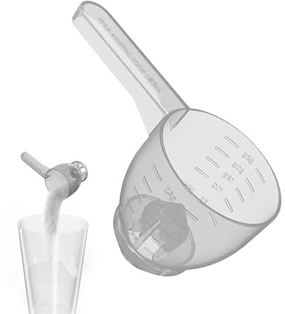 Convenient Multipurpose Funnel Scoop for Powder Detergent Coffee Spices Pet Food - Measuring Cups & Spoons with Scales