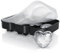 Arendo – Eiswürfelform Silikon groß - 6x große Herzen – Silikonform mit Deckel – BPA-frei – Eiswürfel Herz sechsfach mit Trichter – 6x 36 ml Herzform – extra große Öffnungen – spülmaschinengeeignet