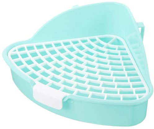 BESPORTBLE Pet Triangle Potty Bunny Litter Pan Indoor Bunny Potty Tray Rabbit Bunny Clean Equipment Potty Pad Holder Cat Toilet Hamster Potty Pee Small Animal Litter Pan Dog Plastic
