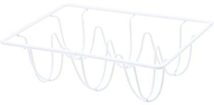 OSALADI Eisen-draht-eierhalterung Langlebig Küchenaufbewahrung Eierregal Für Kühlschrank Esszimmer Schutz Und Dekoration Weiß