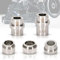 Foinwer KICKR Steckachsen-Adapter-Set, kompatibel mit Wahoo KIKCR Core und KIKCR V4 und neueren Modellen, legierter Edelstahl ist geeignet für WFKICKRTHRUAXLEKIT