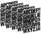 AUTUUCKEE Iron-on Letters, 210 Pcs, Black, DIY Craft Kit, Iron-on Transfers for T Shirts & Fabric