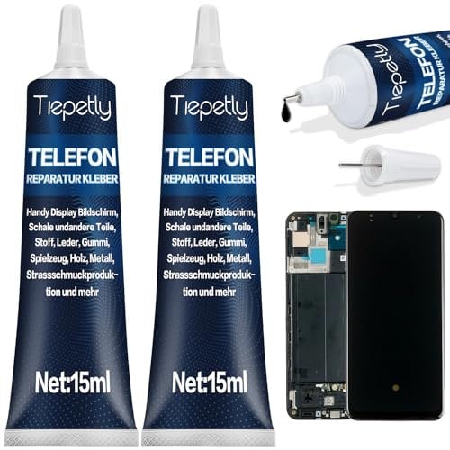 Display Kleber 30ml, Universal Flüssigkleber Extra Stark, zum Verkleben von Smartphone Schalenteilen, Displays, Touchscreens, Glas, Schmuck, Keramik