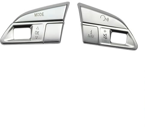 WHLYQF Auto-Styling-Lenkradschaltertasten, Zierrahmenabdeckungen, Aufkleber und Abziehbilder, Kompatibel mit Audi A4 B8 S4 A5 S5 RS4