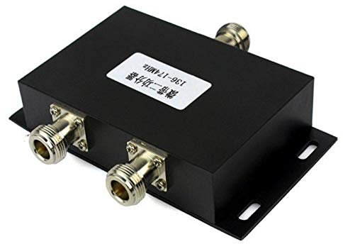 Sxmrmnx Divisor divisor de potencia de antena VHF 136-174MHz de 2 vías para repetidor de radio
