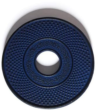 MAOCI Arare Dessous de plat rond en fonte pour théières en fonte Bleu 13 cm