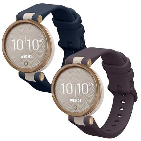 kwmobile 2X Sportarmband kompatibel mit Garmin Lily Sport Armband - Fitnesstracker Band Set aus TPU Silikon