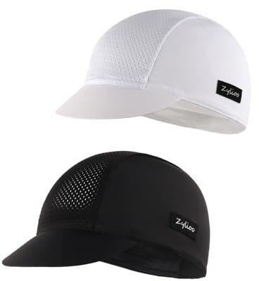 Zylioo XL-3XL 2-er Pack Fahrradkappe Cycling Cap mit Visier Großen Kopf,UV Schutz Radmütze Fahrrad Mütze Sommer Sports Radfahren, Klettern, Angeln