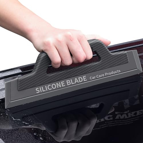 Zyntora Car Windshield Squeegee - Car Window Scraper - Streak-proof Non-scratch Glass Cleaner Tool for Commercial Auto Detailing Boat RV Solar Panel Shower Mirror