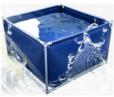 Extra Dicker Wassertank für oberirdische Pools und Fischteiche, strapazierfähige Aufbewahrung aus Segeltuch, benutzerdefinierte Größe 400 x 300 x 80 cm, Klapphalterungsdesign für den Heimgeb