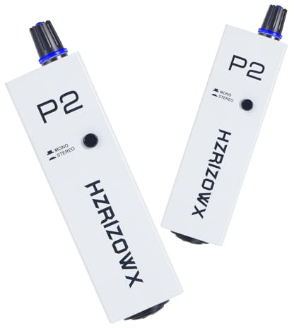 P2 Portable in-Ear Monitor Amplifier,Personal Headphone Amp，White | Stereo/Mono Switch, XLR/TRS Input, 3.5mm Output, Built-in belt clip, Built-in belt clip, Battery Powered Freedom