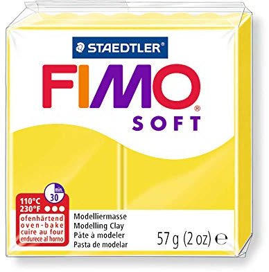 FIMO, Modelliermasse, Knete limone soft normal