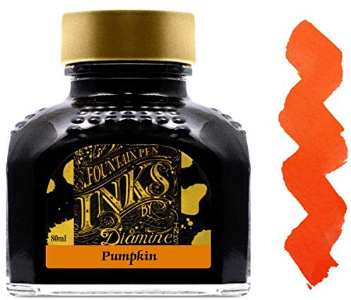 Diamine 80ml Pumpkin Fountain Pen Ink Bottle