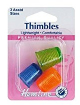 Hemline Thimble Light Weight 3 Assorted Sizes H226.A