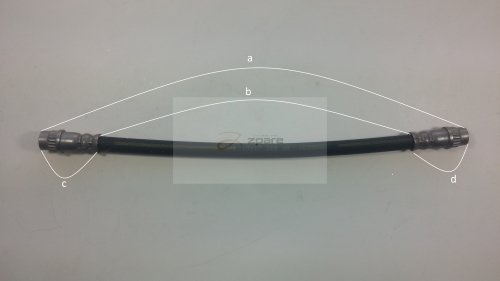 Corteco 19025744 Bremsschlauch hinten | 19025744 passend für Ax Megane | 19025744