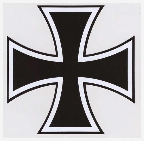 Aufkleber Eisernes Kreuz Sticker Autoaufkleber Garage Tuning JDM Motorrad Moped