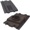 Manthorpe Roof Tile Vent With Pipe Adaptor 15 x 9 To Fit Marley Ludlow Plus, Redland 49, Forticrete V2 Slate Grey Textured