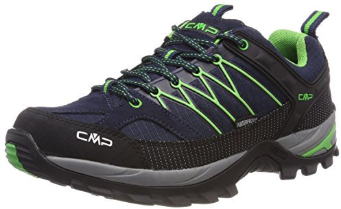 CMP Herren Rigel Low Shoe WP Trekking-& Wanderhalbschuhe, B Blue Gecko, 42 EU