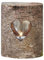 Ginger Ray Natural Wood & Glass with Heart Wedding Tea Light Holders Rustic Country, Brown
