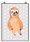 Mr. & Mrs. Panda Poster Faultier Zufrieden DIN A4 - Geschenk, Pause, relaxen, Wanddekoration, Gelassenheit, Faultier Deko, Designposter,