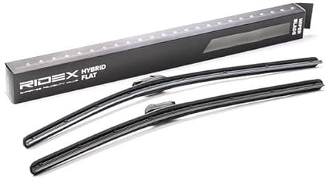 RIDEX Scheibenwischer Set Wischerblätter Satz ohne Spoiler Frontscheibenwischer Vorne Wischblattausführung: Hybridwischblatt Länge 1: 600mm Länge 2: 530mm 298W0098