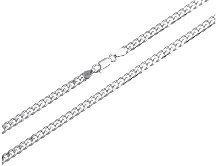 Panzerkette Silberkette - Breite 4mm - 925 Silber Länge wählbar von 38-100cm