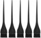 LURROSE 5 pcs Färbepinsel Silikon Haarfärbung Pinsel Färbezubehör für Friseur Salon (schwarz)