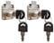 VictorsHome Cam Drawer Lock - 3/4(19mm) Bore 7/8”(21mm) Cylinder Length Chrome for Office Desk Cabinet Door Keyed Alike 2pcs