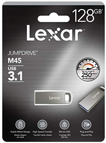 Lexar JUMPDRIVE M45 128 Go USB 3.1 Silver CASING