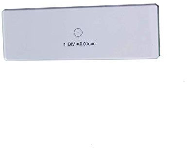 0,01 mm Bühnen-Mikroskop-Okular-Mikrometer, 0,01 mm Bühnenmikrometer.
