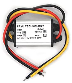 1pcs 12V bis 9V Auto-Strom Konverter DC-DC-Abwärtsmodul 12 V auf 9V 2A DC/DC Buck Converter Modul LED Display Netzteil DC-DC Buck Modul Abwärtsmodul (12V bis 9V 2A)