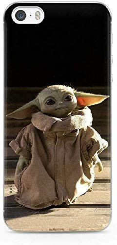 ERT GROUP Handyhülle für Apple iPhone 5/5S/SE Original und offiziell Lizenziertes Star Wars Muster Baby Yoda 001 optimal an die Form des Handy angepasst, hülle aus TPU