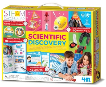 4M STEAM Powered Kids - Scientific Discovery, Bumper Pack of Science and Activity Kit for Children Ages 5+