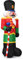 COSTWAY Soldadito Cascanueces Inflable de 240 cm con 3 Luces LED Bomba y Bolsas de Arena Decoración Navideña para Interior Exterior