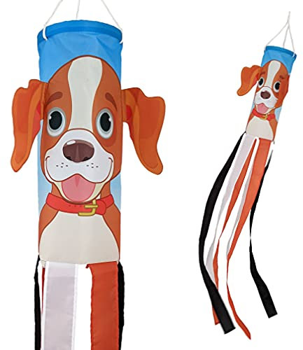 Madrona Brands Cute Dog Windsock | Durable Outdoor Hanging Decoration | Yard, Garden, Patio, and More | 48 Inch