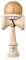 KROM Kendama POP LOL Naturoptik - aus zertifiziertem Buchenholz - Hohe Holzqualität - Für Anfänger und Profis - Pack : Ersatzschnur + Stickers