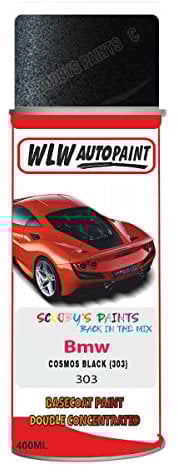 Basecoat Aerosol Spray Paint For Bmw 3 Series Cosmos Black 1990-2004 Code 303