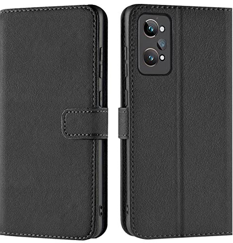 Verco Funda para Realme GT Neo 2, GT 2, GT Neo 3T Telefono Movil Case Compatible con Realme GT Neo 2 / GT 2 / GT Neo 3T Libro Protectora Carcasa, Negro