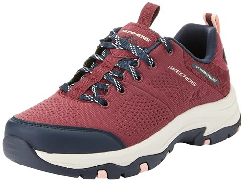 Skechers, Trego Trail Destiny Mujer, Raspberry Synthetic/Mesh/Trim, 37 EU