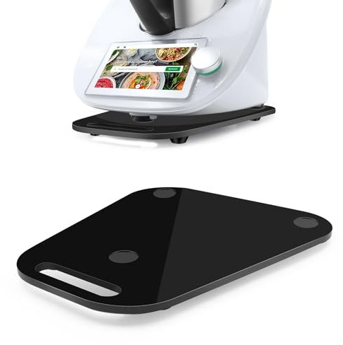 Gleitbrett für Thermomix TM6,Acryl Gleitbrett Zubehör, Schnelles Bewegen Rollbrett für Thermomix Vorwerk Küchenmaschine TM 6 Zubehör Unterlage Brett