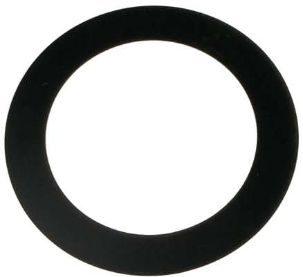 Fame FRBD-5BK Bass Drum Ring, 5 Zoll, Schwarz, Selbstklebender Lochverstärkungsring, Drumfelle Mikrofon-Positionierung, Rissfreie Schablone, Klangoptimierung
