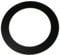 Fame FRBD-5BK Bass Drum Ring, 5 Zoll, Schwarz, Selbstklebender Lochverstärkungsring, Drumfelle Mikrofon-Positionierung, Rissfreie Schablone, Klangoptimierung