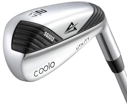 COOLO Graphite Golf Driving Iron for Average Golfers, More Control Off The Tee, Individual 1/2/3/4 Utility Iron, Men Right&Left Handed.