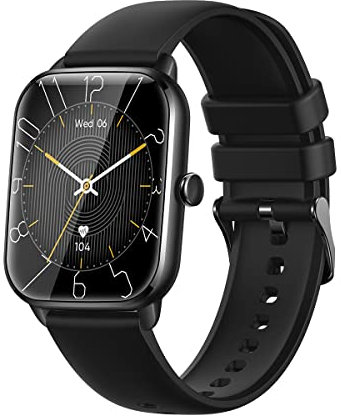 INF Smartwatch für Herren Damen, Bluetooth-Uhr, Herzfrequenz, Blutdruck, Blutsauerstoff, Schlafdaten, IP67 Wasserdicht, Fitness-Aktivitäts-Tracker
