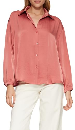 s.Oliver Satinierte Bluse mit V-Ausschnitt