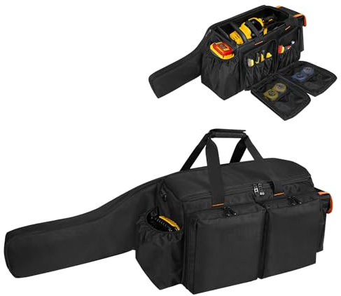 ORKELS Chainsaw Bag Compatible with EGO, Dewalt, Greenworks 14, 16 & 18 Inch Cordless Power Chainsaws – Durable Storage Case for Chainsaw & Accessories – Bag Only