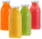 LIMILI Glass Bottles with Lids, 4PCS Glass Milk Bottles with Lids 280ml Clear Glass Drinking Bottles Juice Bottles Smoothie Reusable Milk Bottles for Protein Prep, Fridge and Dishwasher Safe