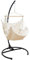 AMANKA Hängesessel mit Gestell Outdoor - 210cm Ständer mit XL Relaxsessel - Gartenschaukel für Erwachsene - Gartensessel Balkonmöbel Schaukelstuhl Swing Chair Garten-Hängesessel Balkon Schaukelsessel