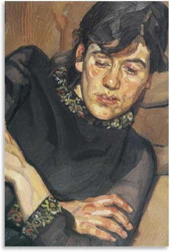 Matvsd Kohecs Lucian Freud Poster Lucian Freud Frau Porträt Wandkunst Lucian Freud Drucke Lucian Freud Malerei Leinwand für Home Decor Bild 50x70cm Kein Rahmen