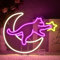 SIGNSHIP Cat Moon Star Neon Sign for Wall Decoration Moon Star Neon Light for Child Bedroom Man Cave Bar House Wall Art Room Decoration Moon Cat Neon Sign (Cat on The Moon)
